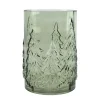 Vaas glas boom groen 22 cm