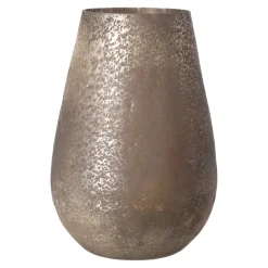 Vaas glas Prugny grijs 29 cm