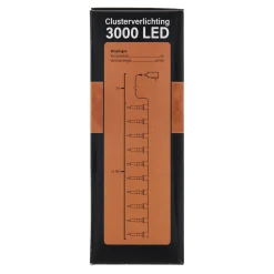 Verlichting cluster 3000 LED classic gold