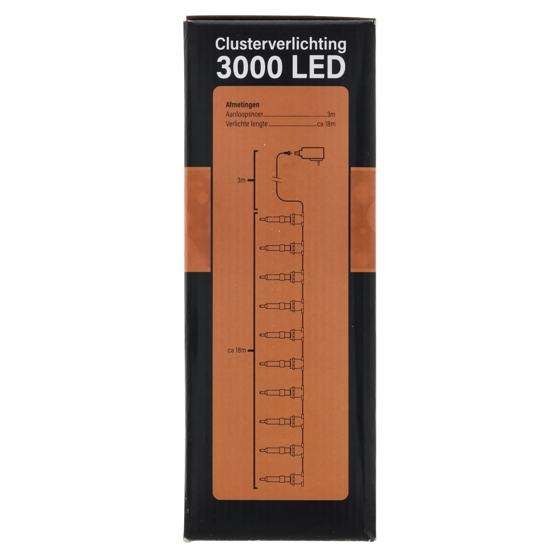 Verlichting cluster 3000 LED classic gold