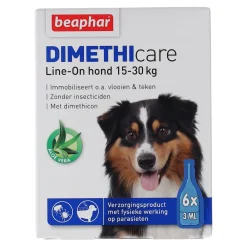 Vlooiendr hond dimethicare 15-30kg