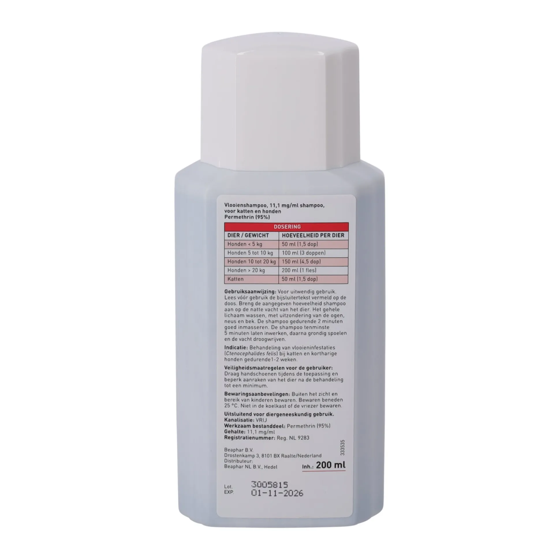 Vlooienshampoo hond 200ml Beaphar