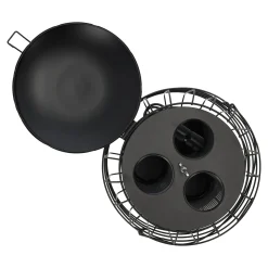 Voedersilo metaal zwart 3-in-1