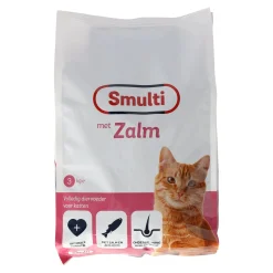 Voer kat adult zalm 3kg Smulti
