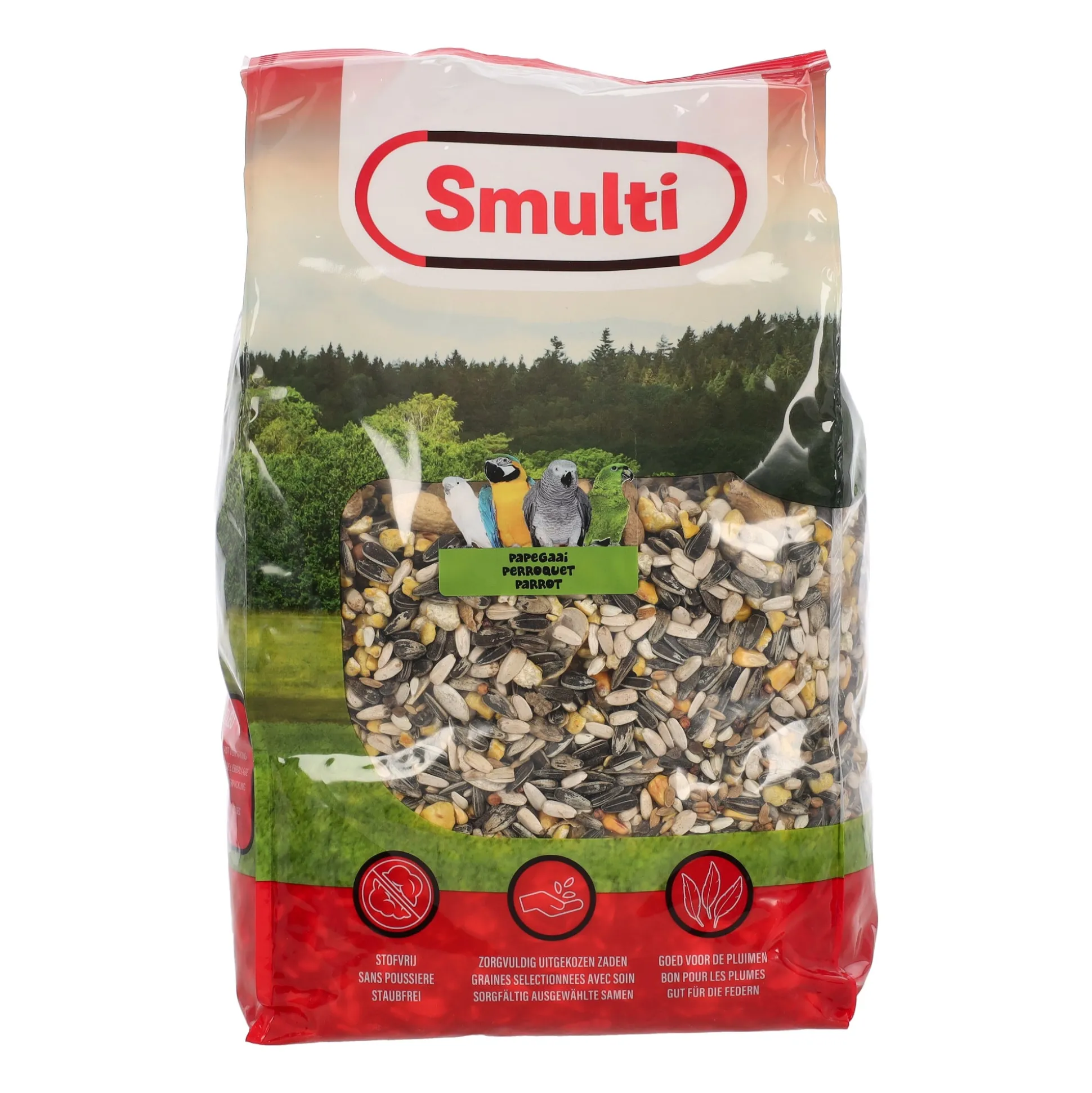 Voer vogel papegaai 3kg Smulti