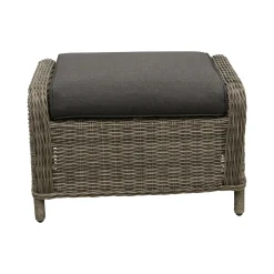 Voetenbank Olvera willow grey met kussen
