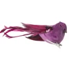 Vogel op clip paars 18 x 4 x 5 cm 2st.
