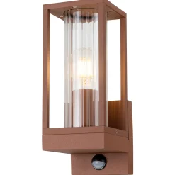 Wandlamp Dogato bruin + sensor
