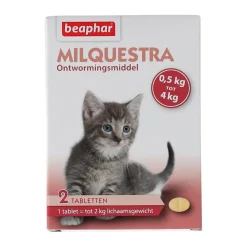 Wormmiddel Milquestra kat en kitten 4kg Beaphar