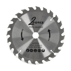 Zaagblad Ø185 mm 20as 24T 2-force