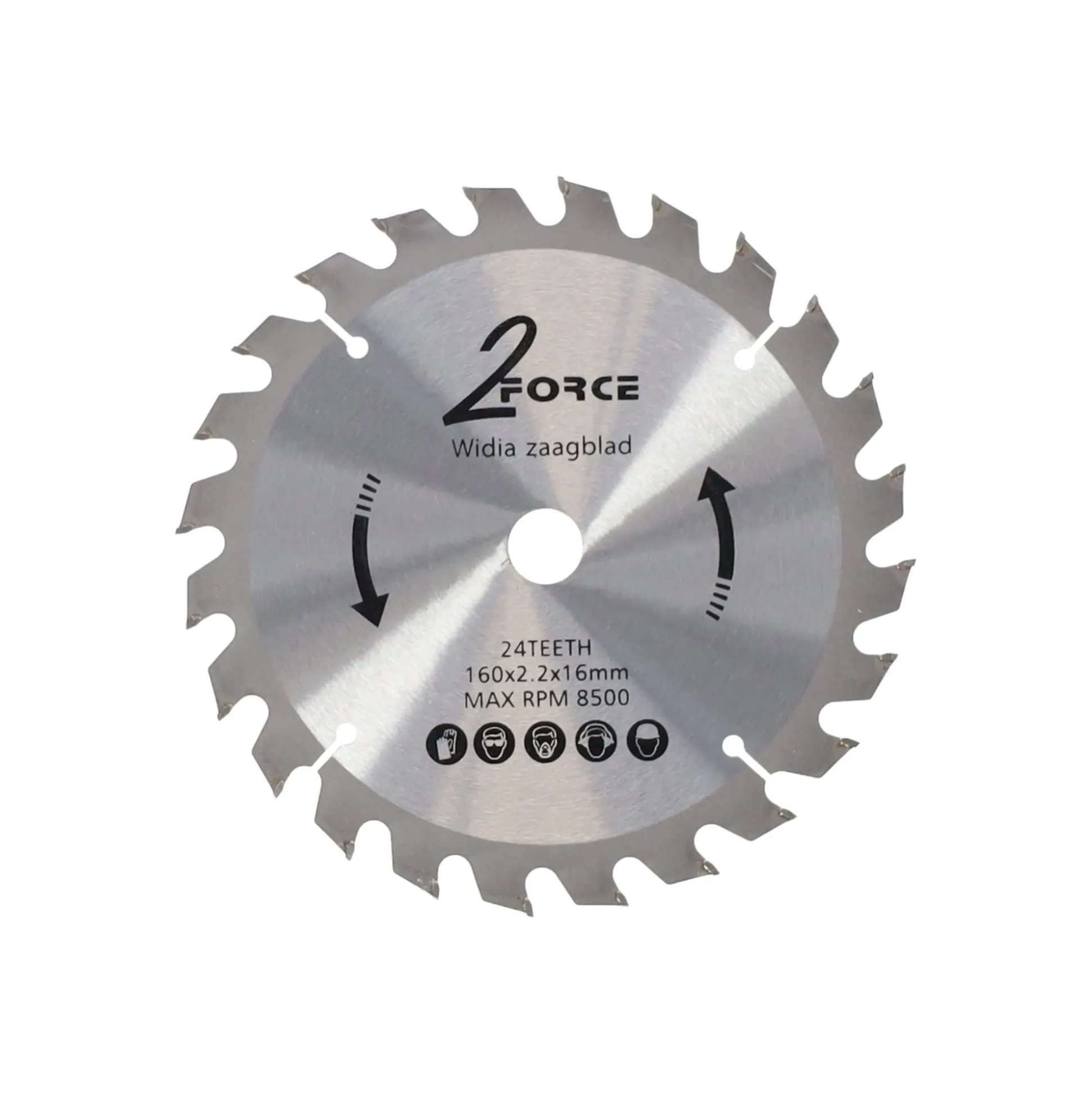 Zaagblad Ø160 mm 16as 24T 2-Force