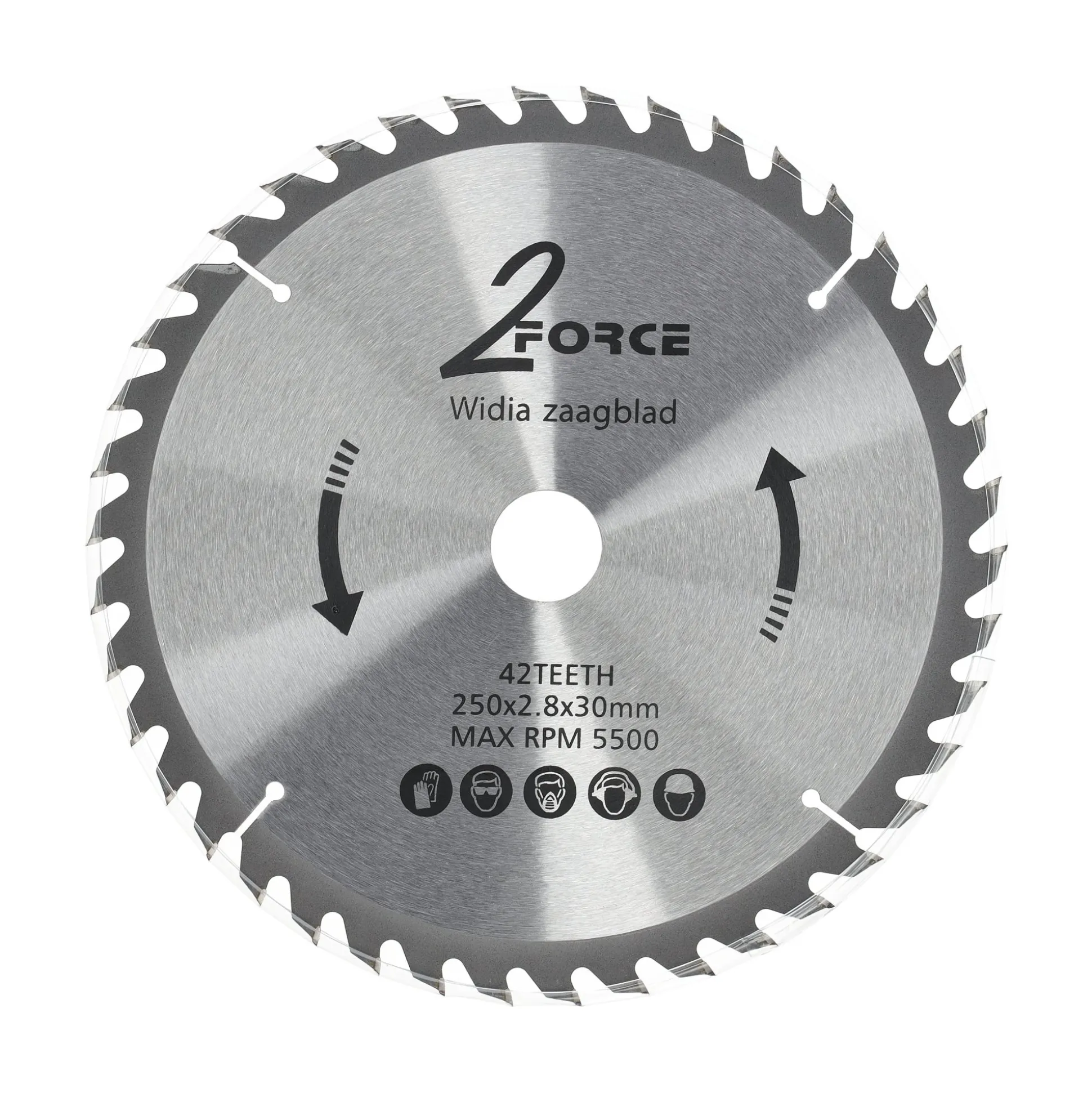 Zaagblad Ø250 mm 30as 42T 2-force