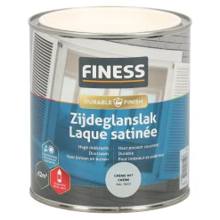 Zijdeglans crème wit 14204 750ml Finess