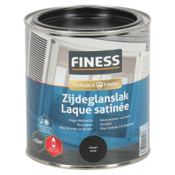 Zijdeglans zwart 1428 750ml Finess