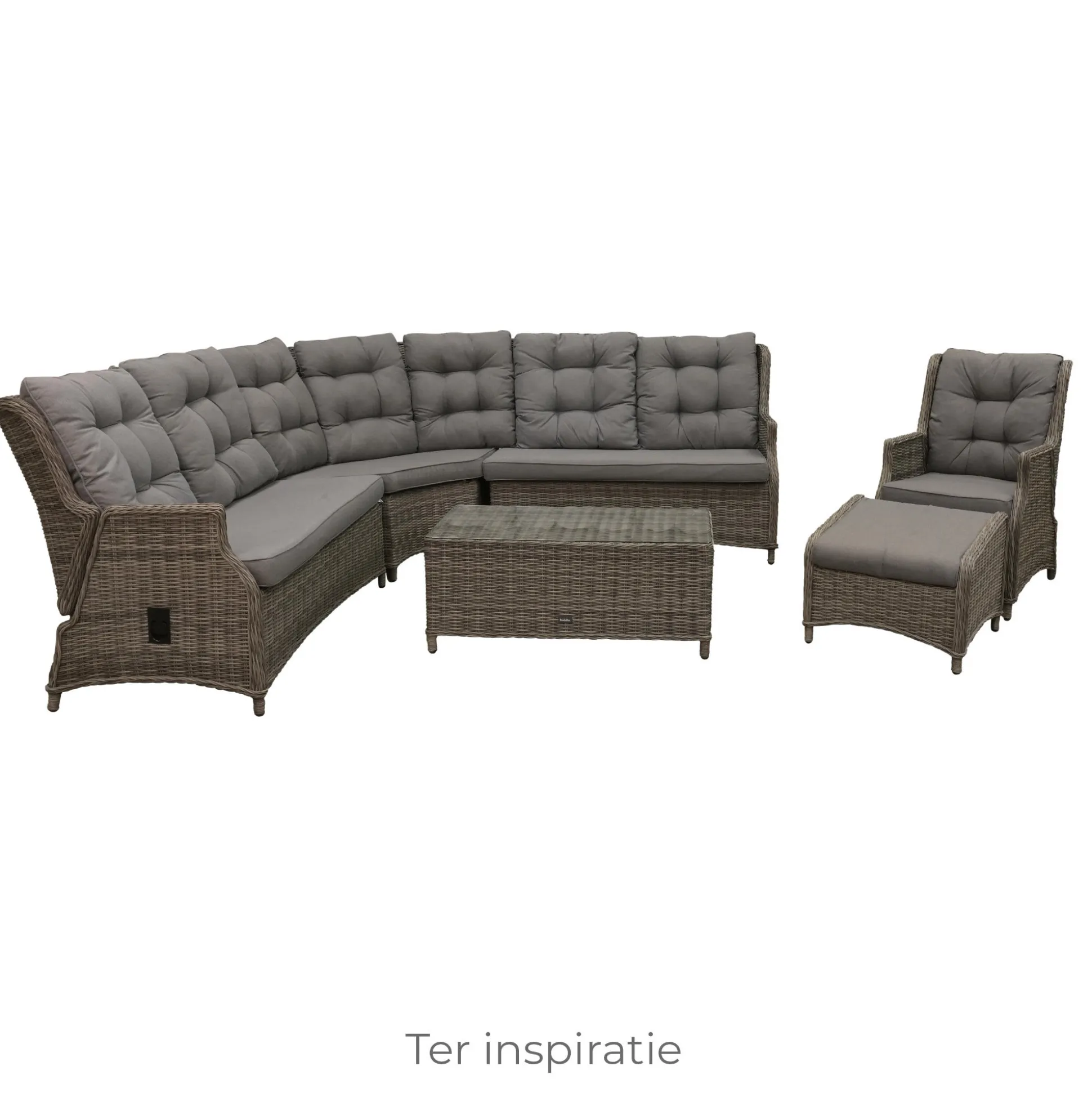 2-zits bank rechts Aprano verstelbaar willow grey